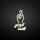 'Lucky' neon sign