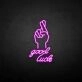 'Lucky' neon sign