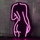 Sexy Women Back Lines Neon Black Backsplash