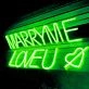 Marry Me Proposal Style 2 Neon Sign