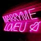 Marry Me Proposal Style 2 Neon Sign