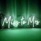 Miss to Mrs Wedding Neon Sign