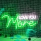 Love You More Neon Sign to Express My Love
