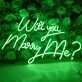 Will You Marry Me? Proposal Style 4 Neon Sign
