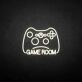 'GAME ROOM2' neon sign