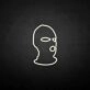 Masked man' neon sign