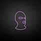 Masked man' neon sign