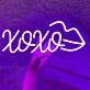 Xoxo Red Lips Wedding Neon Sign