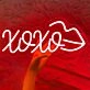 Xoxo Red Lips Wedding Neon Sign