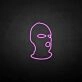 Masked man' neon sign