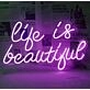 Life is Beautiful Wedding Neon Sign