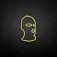 Masked man' neon sign