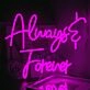 Always and Forever Wedding Neon Sign