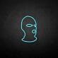 Masked man' neon sign