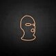 Masked man' neon sign