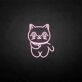 'Lucky Cat' neon sign