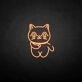 'Lucky Cat' neon sign