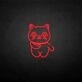 'Lucky Cat' neon sign