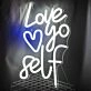 Love Yourself Neon Sign to Light Up Your Room