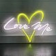 Heart Love You Wedding Neon Sign