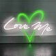 Heart Love You Wedding Neon Sign