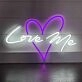 Heart Love You Wedding Neon Sign