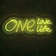 One Love One Life Wedding Neon Sign