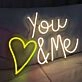 Customize You Love Me Heart Wedding Neon Sign