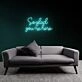 Warm Welcome So Glad You're Here Neon Sign
