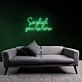 Warm Welcome So Glad You're Here Neon Sign