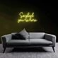 Warm Welcome So Glad You're Here Neon Sign