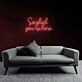 Warm Welcome So Glad You're Here Neon Sign