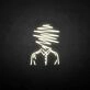 'Line people' neon sign