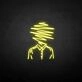 'Line people' neon sign