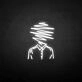 'Line people' neon sign