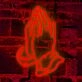 Applauding Hands Vibrant Iron Frame Neon Sign