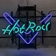 Hot Rock Cool Iron Frame Neon Sign
