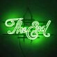 The End Dramatic Iron Frame Neon Sign