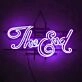 The End Dramatic Iron Frame Neon Sign