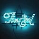 The End Dramatic Iron Frame Neon Sign