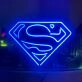 Superman Diamond Iconic Iron Frame Neon Sign