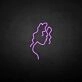 Curly hair' neon sign