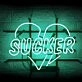 SUCKER Heart-shaped Fun Iron Frame Neon Sign