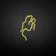Curly hair' neon sign