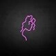Curly hair' neon sign