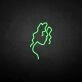 Curly hair' neon sign