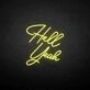 Hello yeah neon sign