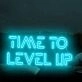 Time to Level Up Gamer Neon Sign