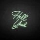 Hello yeah neon sign