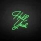 Hello yeah neon sign